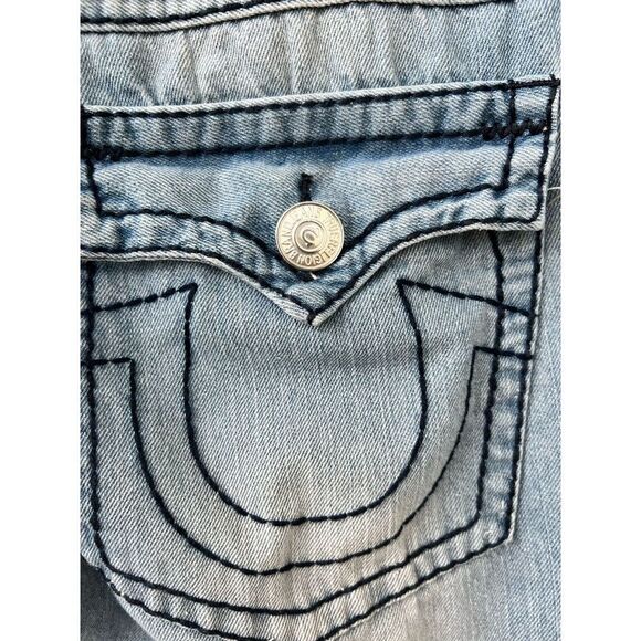 TRUE RELIGION BILLY SUPERT ROW 36 SEAT 33  VINTAGE Made in USA - Picture 4 of 14